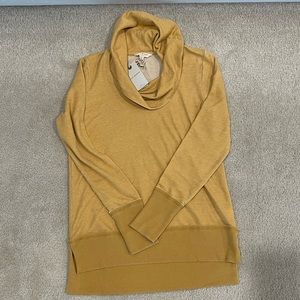 Yellow/hood/mustard yellow color tunic new.  Lucky brand